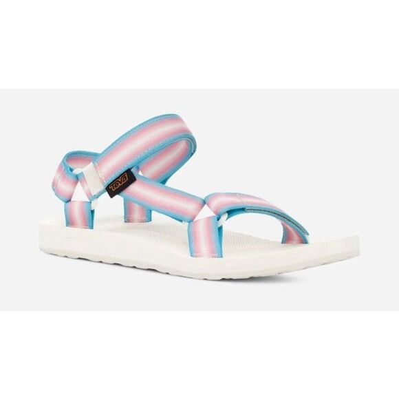 TEVA SANDALS UNIVERSAL GRADIATE WHITE PINK Blue size 7 - Picture 1 of 8